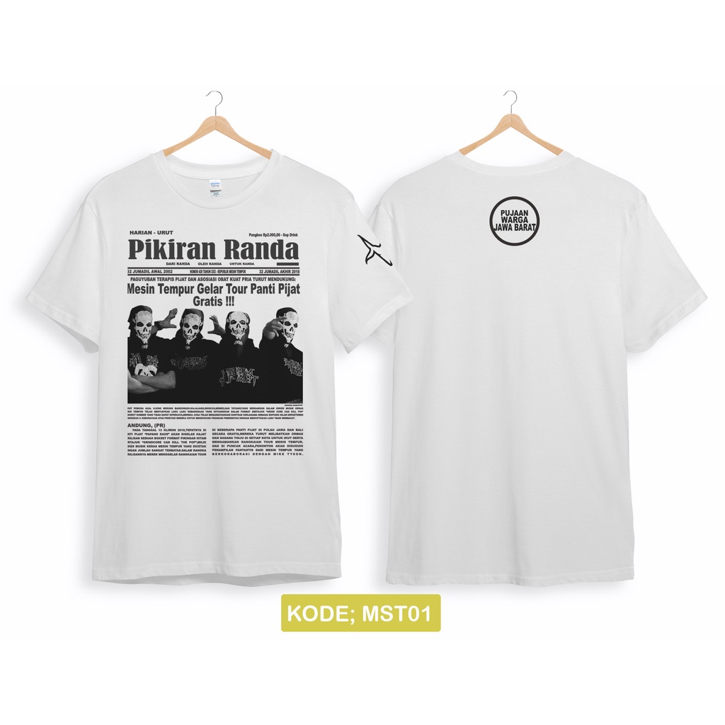 Kaos mesin tempur band pikiran randa original gildan softstyle mst01