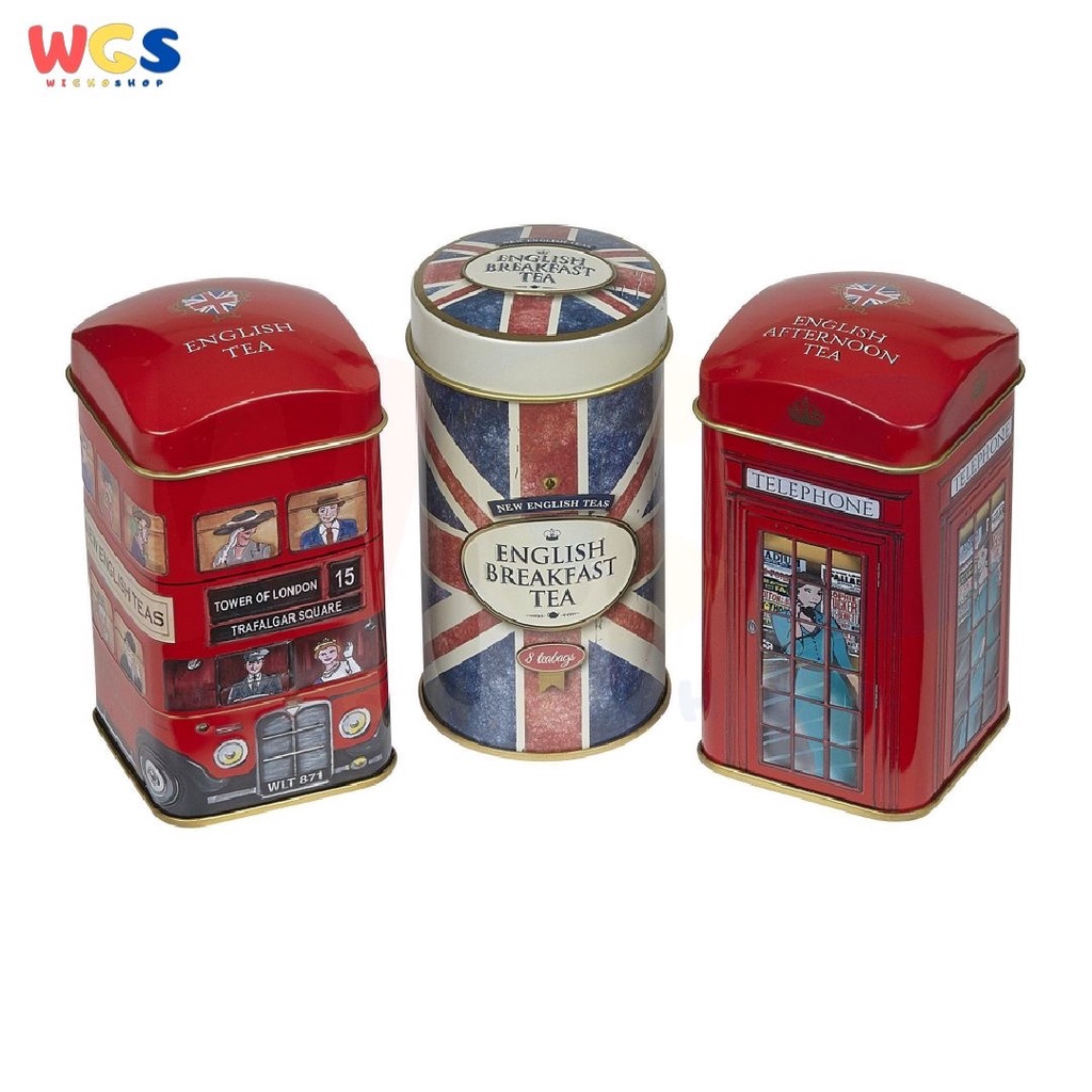 New English Teas Heritage Tea Selection Triple Tea Tins 28 Tea Bag 56g