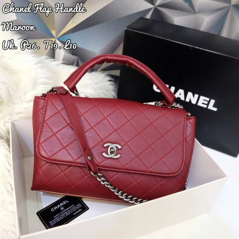 TAS CHANEL FLAP HANDLE SEMI PREMIUM