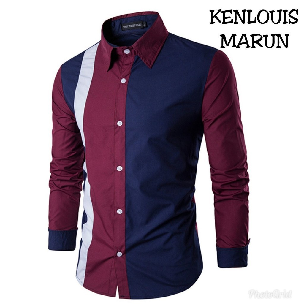 Baju Formal Lengan Pendek Hitam Polos Kemeja Formal Pria Baju