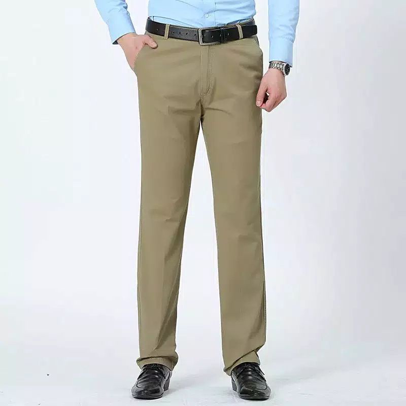 NEW CELANA PANJANG BAHAN FORMAL PRIA STANDAR KATUN TEFLON 27-38