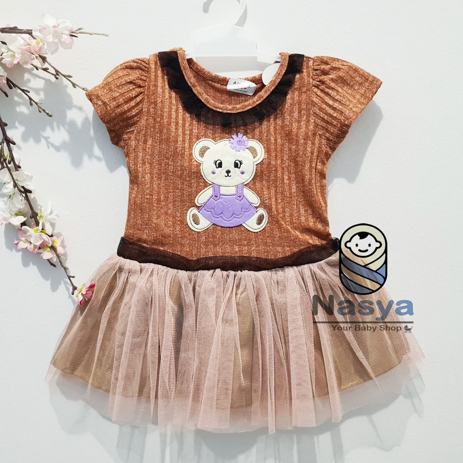 [MK-008] Dress Anak Terbaru / Dress Amena Tutu anak 1 tahunan Motif Karakter