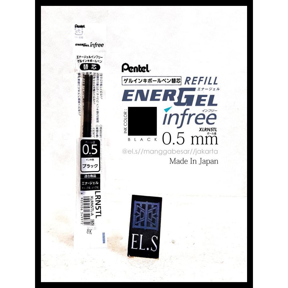 

Pentel Energel Infree 0.5 Black Refill