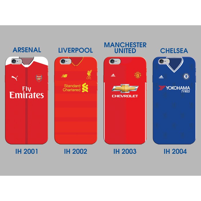 termurah custom case arsenal liverpool manchester united chelsea IH 2001 2004 terbatas
