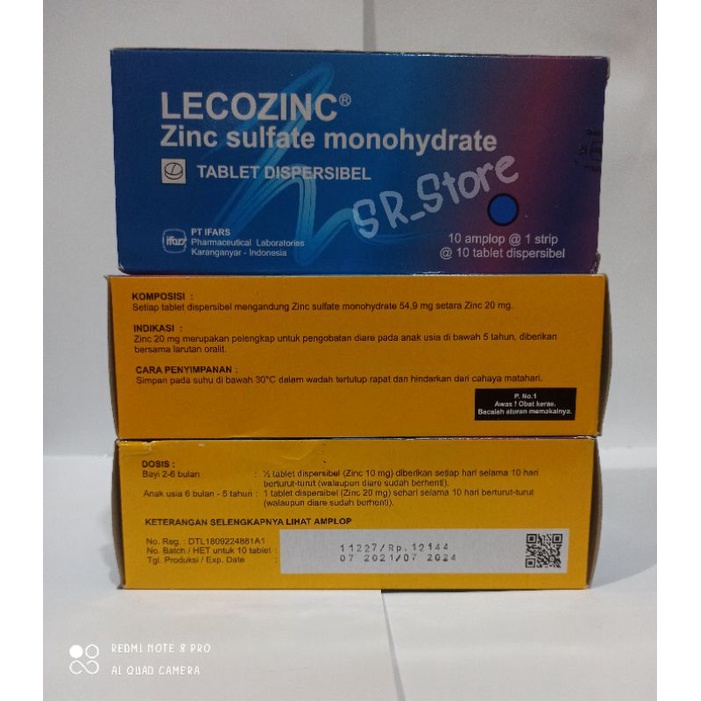 lecozinc zinc sulfate monohydrate