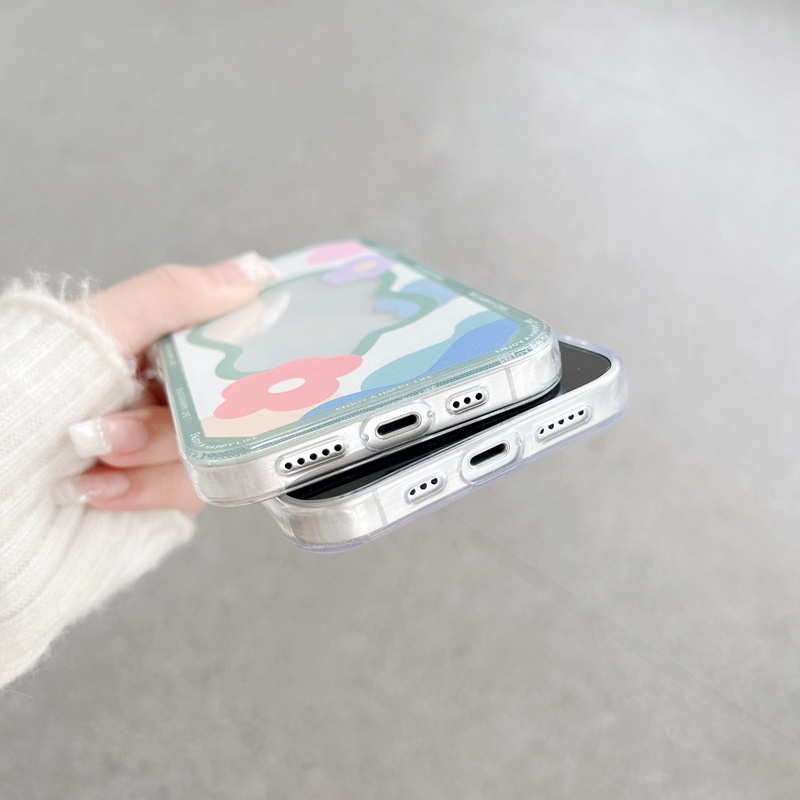 Panas Ins Angin Bunga Ponsel Bingkai Soft Case OPPO A1K A3S F9 A7 A12 A16 A11K A5 A9 A33 A74 A54 A15S A35 A31 A52 A92 A55 A96 A92 A92 Reno 4F 5F 5 6 7Z Bunga Matahari Kasus Telepon