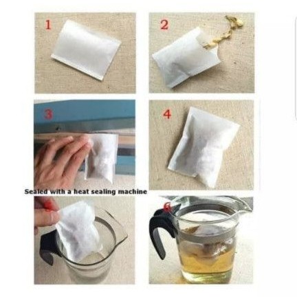 

KANTONG TEH CELUP 100PCS + TALI BENANG/TEABAG/TEA BAG MURAH