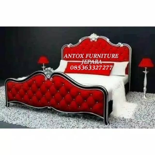 Tempat tidur mewah mebel Jepara