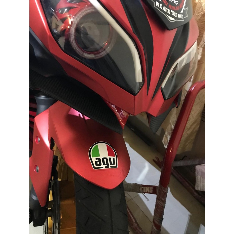 Cutting sticker stiker AGV 6 x 6 CM doff helm spakboard body BY.ADN.in