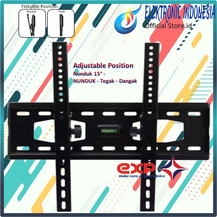 Bracket TV  MERK AKARI 42&quot; s/d 55&quot; waterpass GARANSI 100% COCOK!