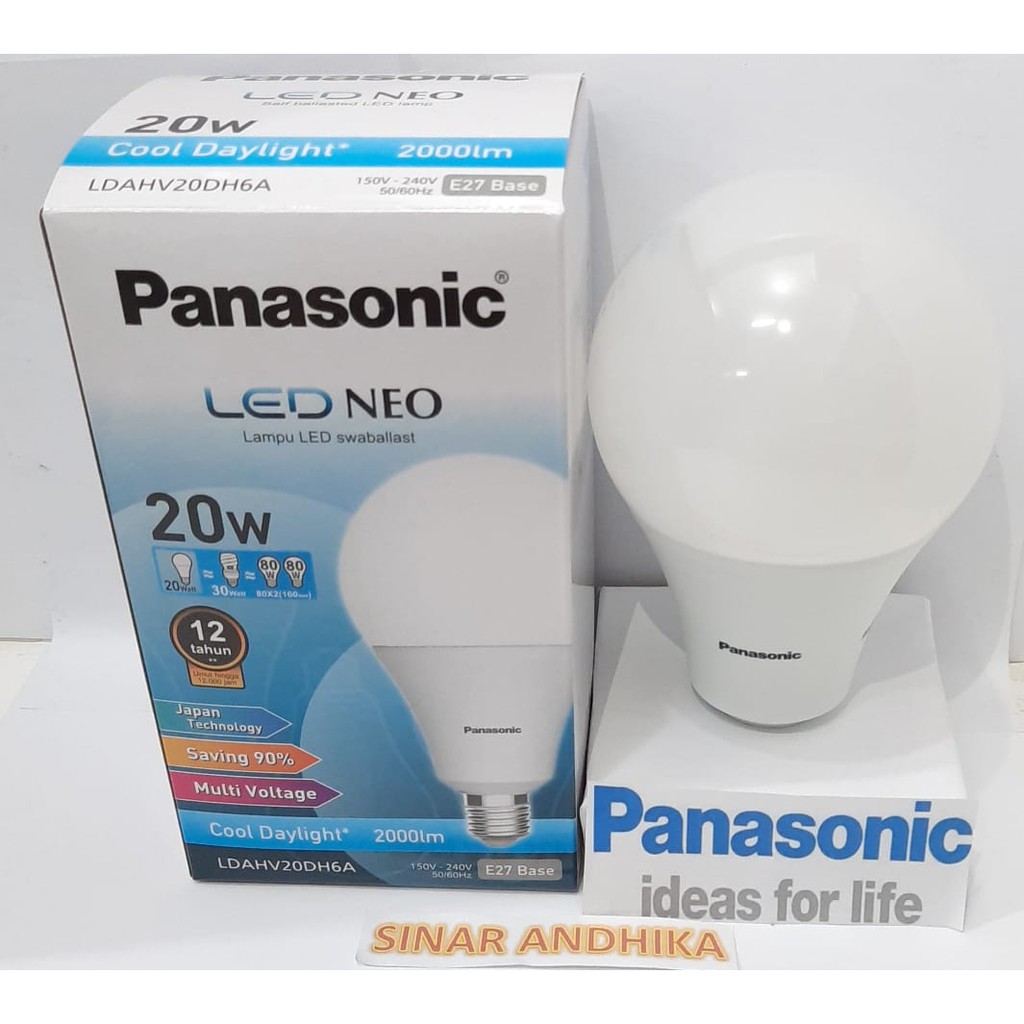 LAMPU LED BULB NEO PANASONIC 20 WATT PUTIH