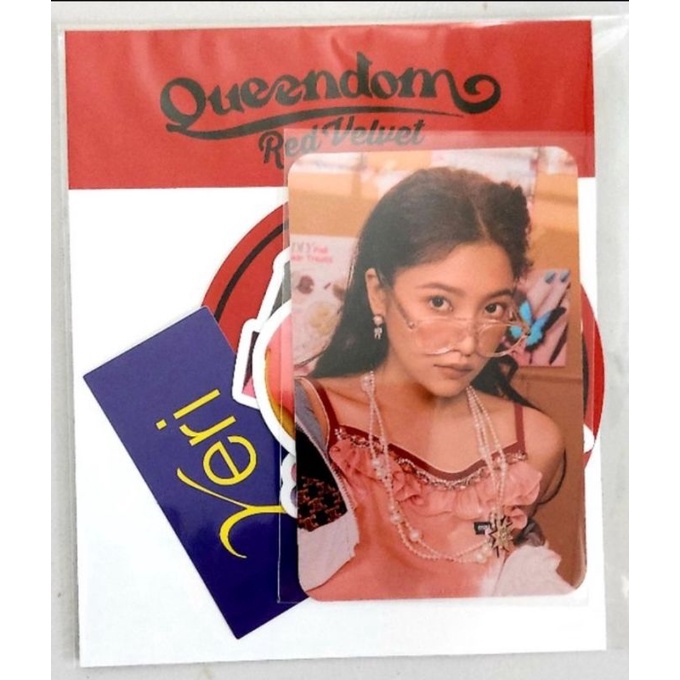 (BOOKED) Red Velvet RedVelvet - (SEALED) Official Yeri Photocard (PC) Sticker Luggage Queendom