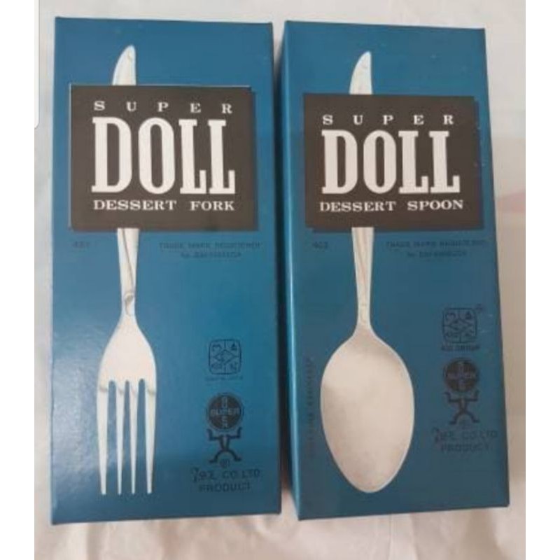 DOLL : SENDOK DAN GARPU MAKAN STAINLESS STEEL ASLI SUPER DOLL