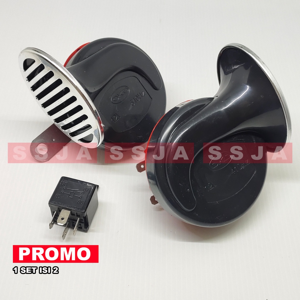 PROMO KLAKSON KEONG ISI 2 PICS 12V BISA MOTOR DAN MOBIL