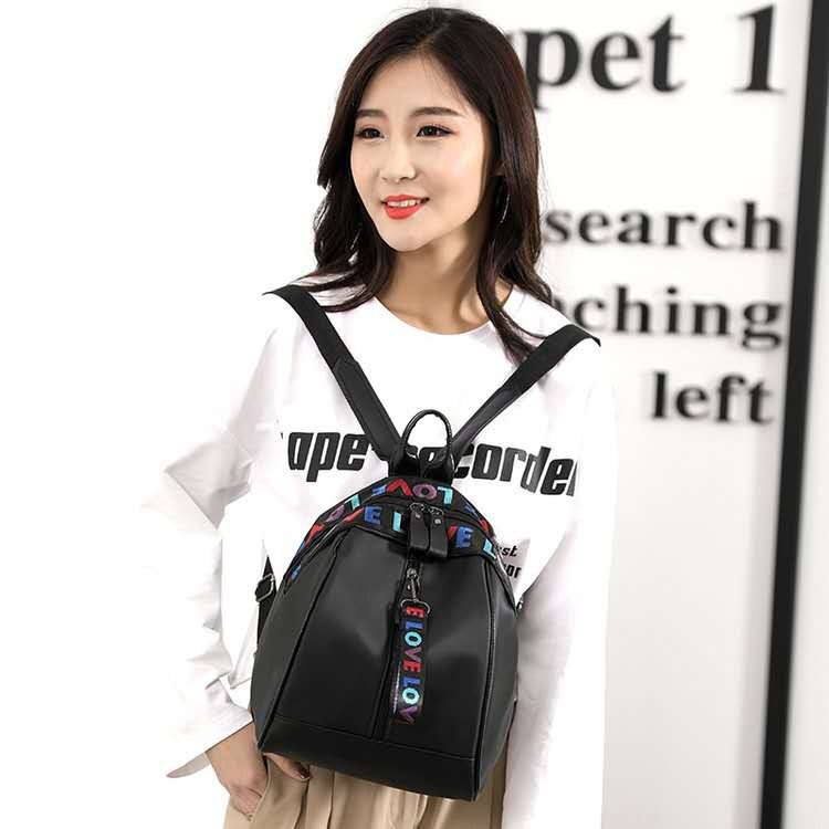 AND / COD / Tas Ransel Wanita Fashion Tas Punggung Perempuan Import Backpack Hitam Tas Sekolah Cewek Murah T237