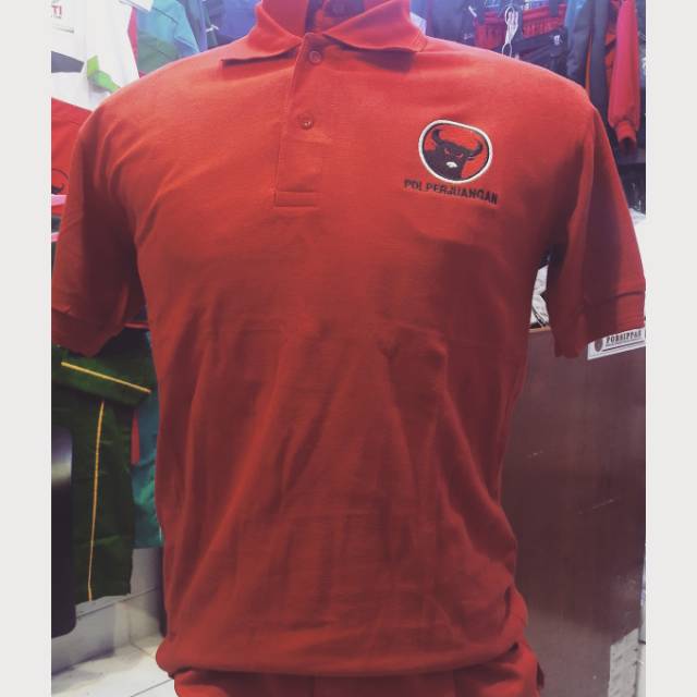 Kaos Krah Polo/ kaos PDI/ kaos krah PDI