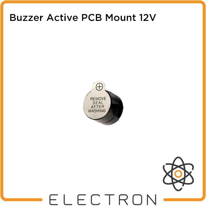 Buzzer Active PCB Mount 12V-9V DC Mini Continouous Tone Piezo Aktif