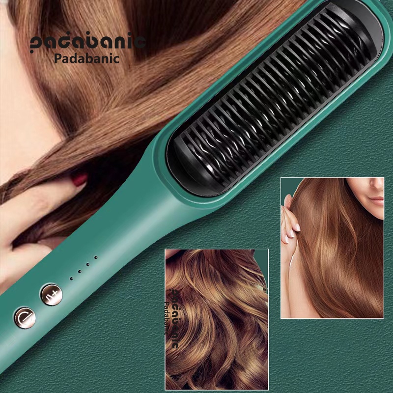 Catokan Sisir Pelurus Model 9687 Alat Pelurus Rambut Model Sisir Cepat Panas Hair Straightener