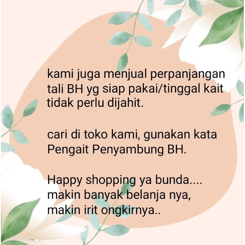 Pengait Penyambung BH Bra Extension Penyambung Tali BH 2 / 3 Pengait Sambungan Bra Save Ekstension