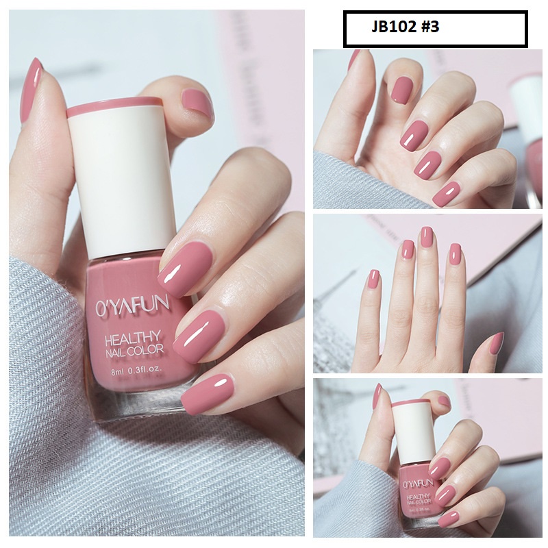 OYAFUN [ORIGINAL] BARU Peel Off kutek JB102 cat kuku halal muslimah Gel Nail polish O'yafun Kuteks