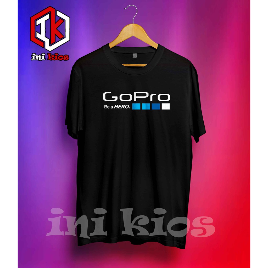 Berkualitas Baju Kaos Gopro Go Pro 02 Simple Keren Berkualitas Baju Distro Pria