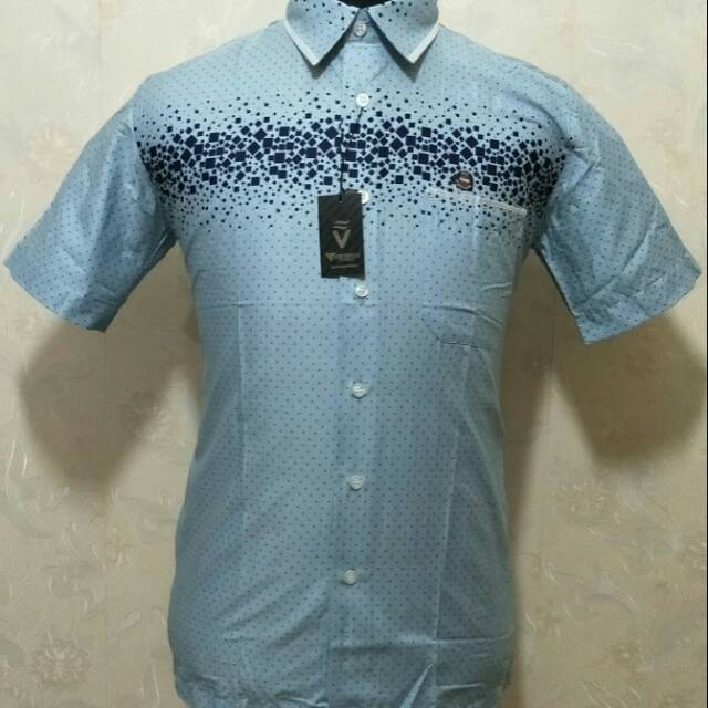 Kemeja kasual batik pria lengan pendek Vordelo-164
