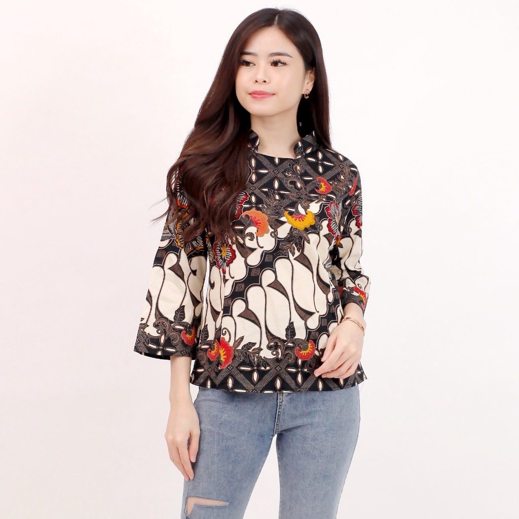 Batik Wanita - Atasan Batik 559 - 974-Black FL