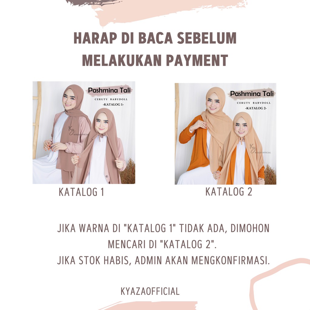 Pashmina Instan Tali Ceruty Babydoll Import Katalog 2