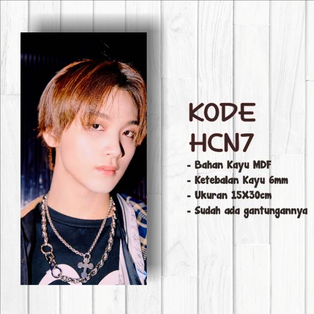 Walldecor NCT Dream Reload Haechan Ukuran 15x30cm Wall Decor Poster Kayu Hiasan Dinding KPOP Korea G