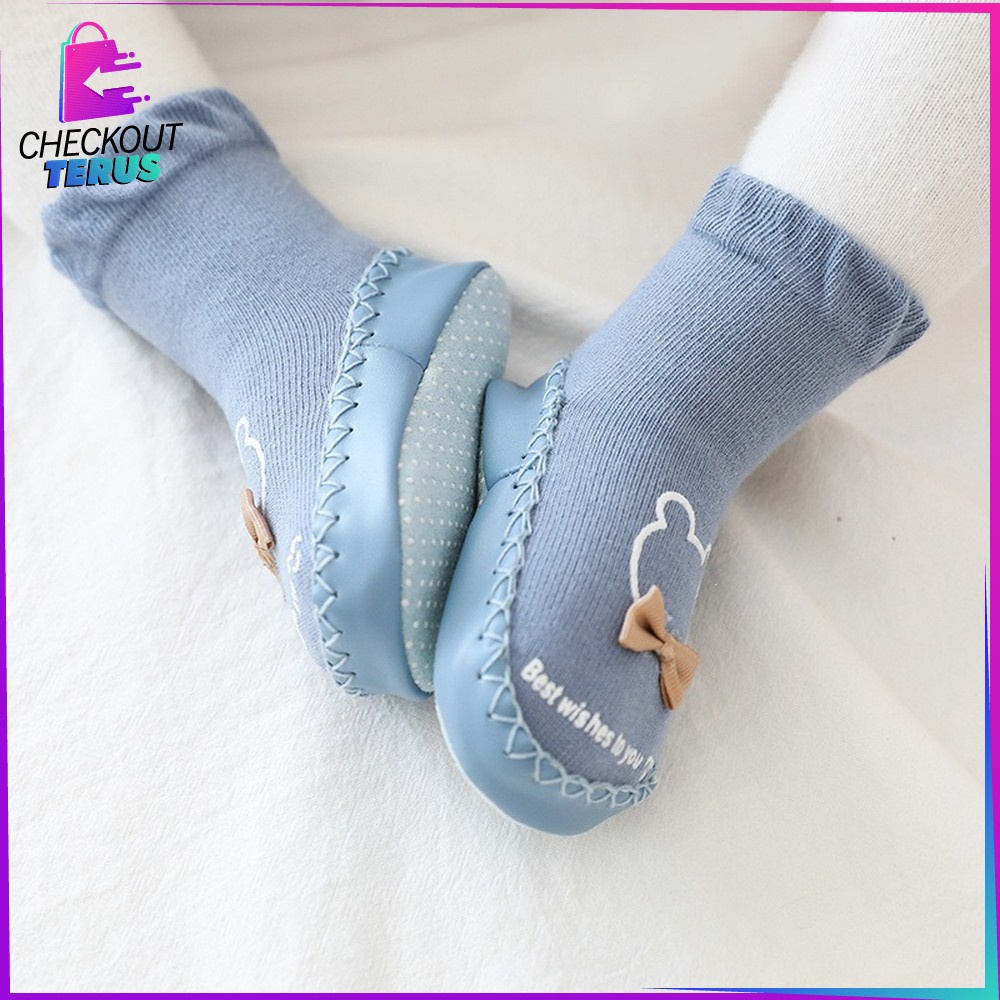 CT P93 Sepatu Kaos Kaki Bayi Prewalker Anti slip Baby Socks Sepatu Bayi Motif Lucu Sepatu Kaos Kaki Anti Tergelincir