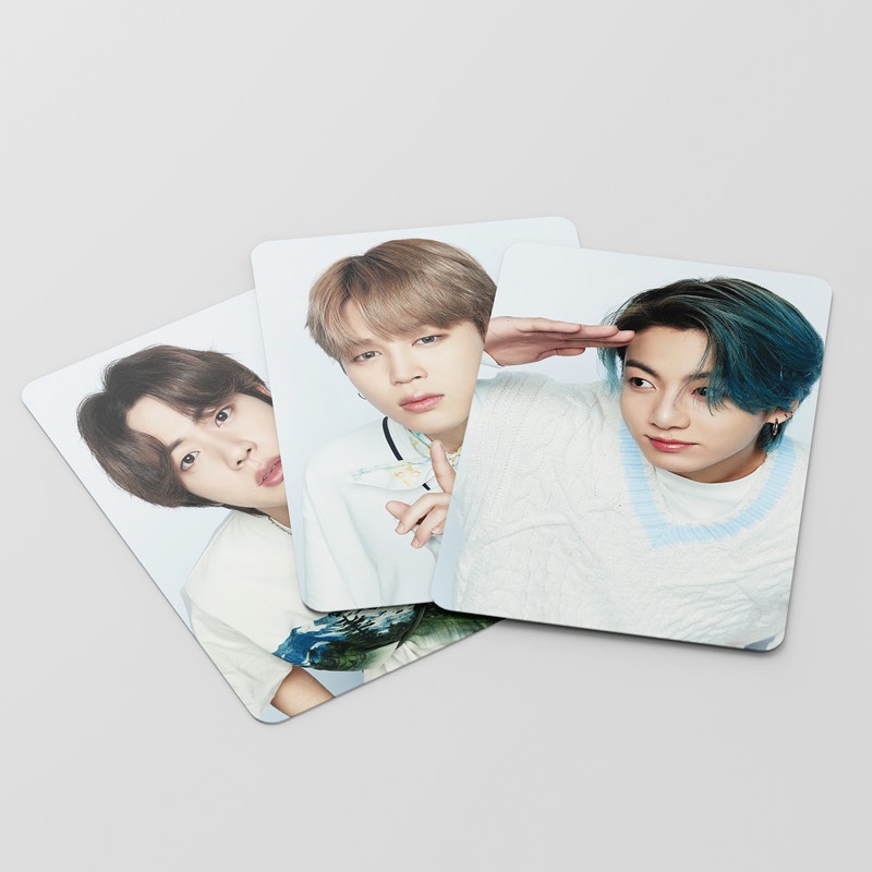 55pcs/box BTS Photocards 2021 Festa Album LOMO Card V JK Photocard Postcard ((In STOCK) Kpop fan)