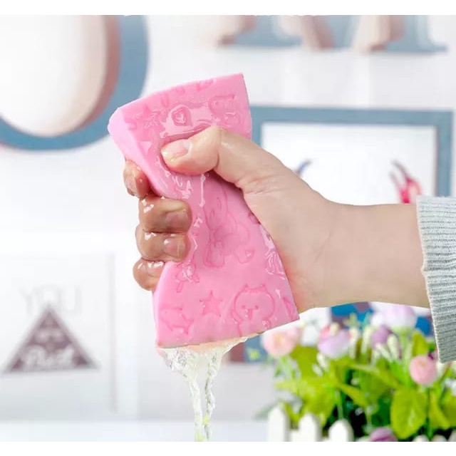 Spons mandi Busa Halus pengangkat pembersih Daki Shower Sponge Busa Pembersih badan kulit Halus Serap Air