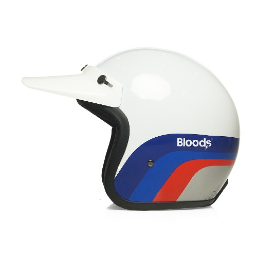 BLOODS HELMET BEVEL WHITE