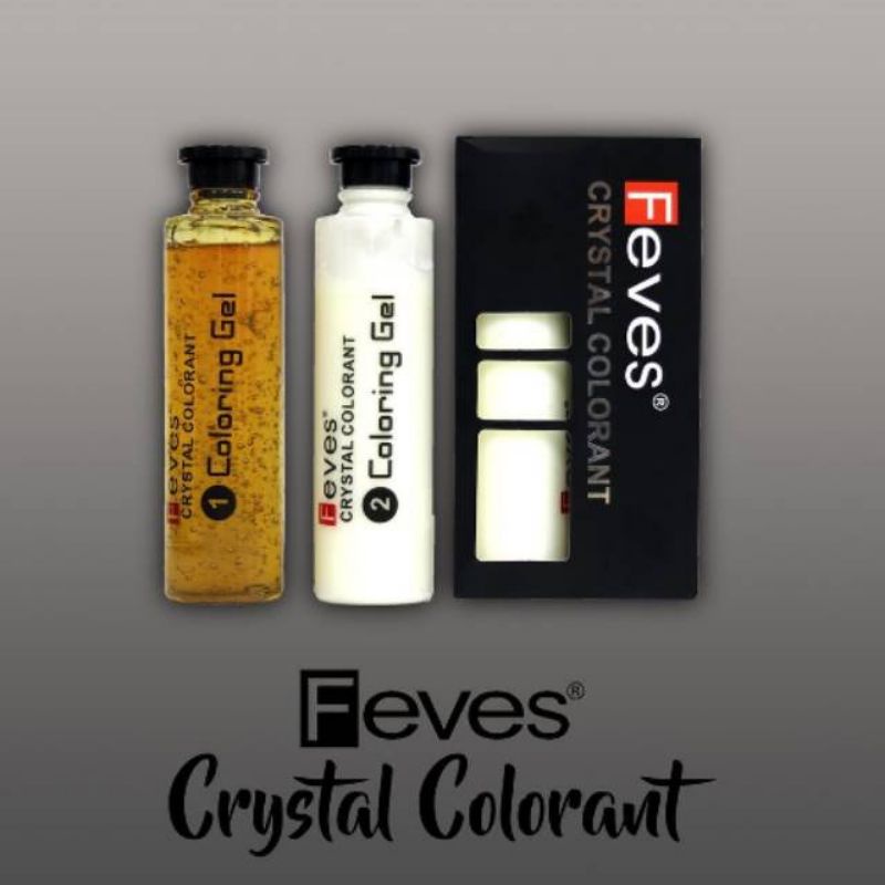 Feves Toning Crystal Colorant 300mlToning Rambut|Color|Pewarna Black