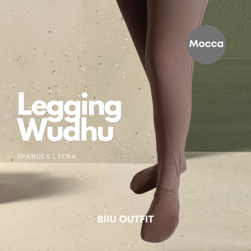 Biiu Celana Legging Wudhu Jersey Wanita Premium