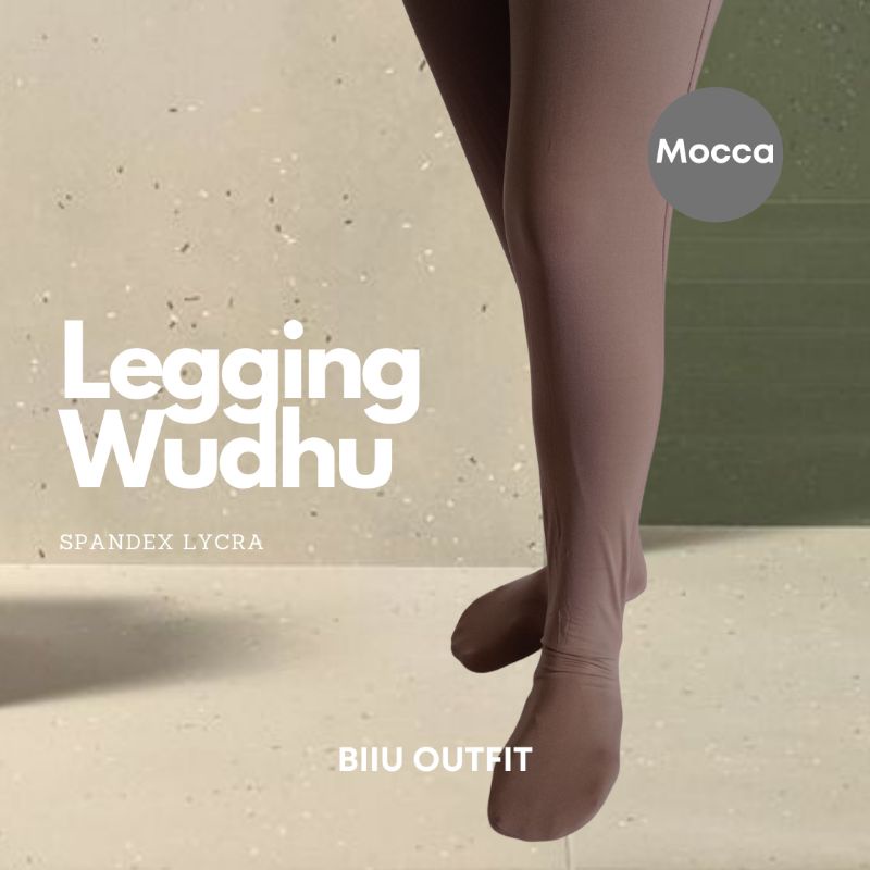 Biiu Celana Legging Wudhu Jersey Wanita Premium