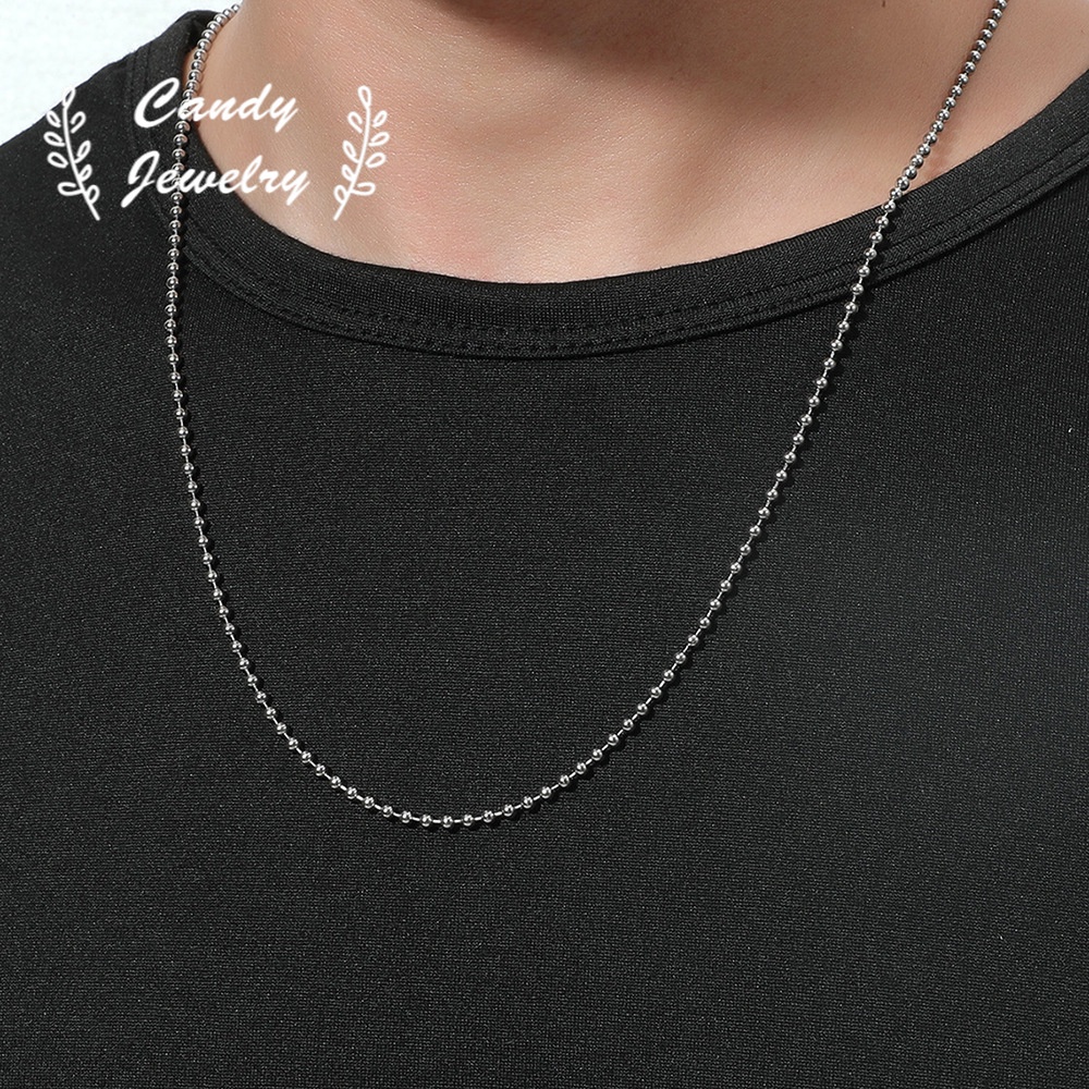 Kalung Choker Bahan Stainless Steel Warna Silver Gaya Hip Hop