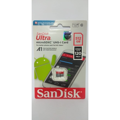 Memory card microsd Micro SD Sandisk Ultra Class 10 512GB 512 GB A1