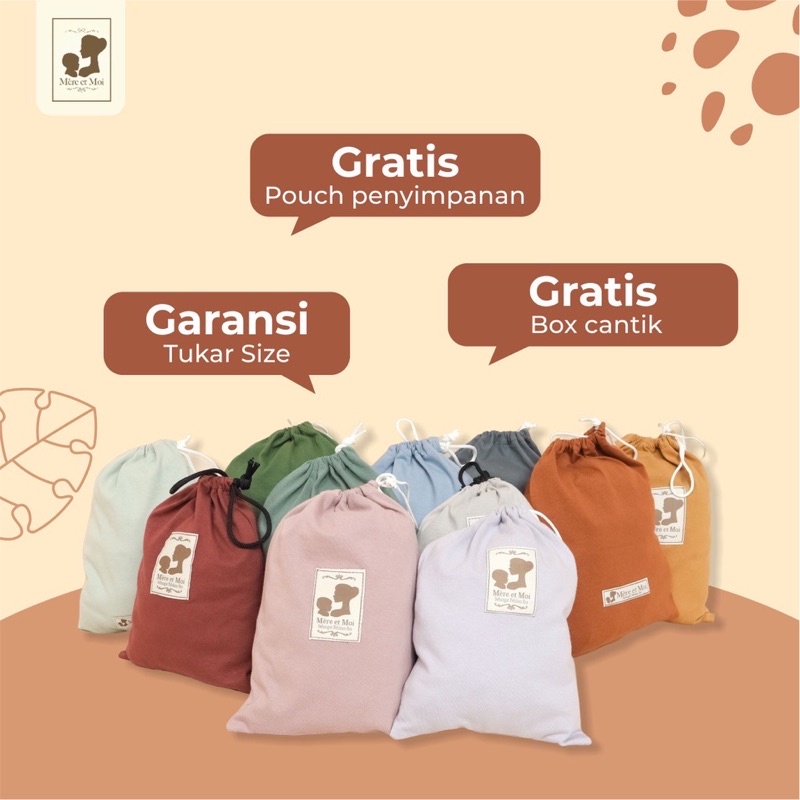 Gendongan Kaos MERE ET MOI Geos Gen Two (Dengan Busa di Pundak dan Gratis Pouch Penyimpanan)