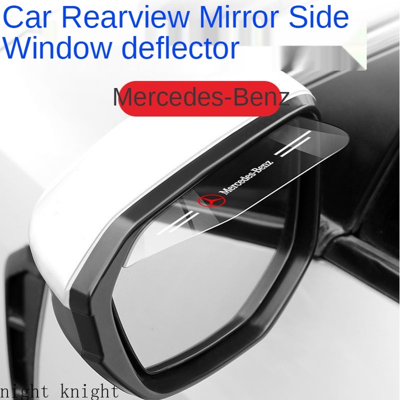 For Mercedes Benz Kaca Spion Samping Mobil Rain Visor Alis Terlihat Sun Shade Snow Guard Weather Shield Cover Auto Accessories