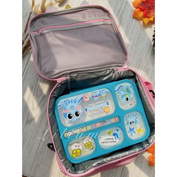 Tas bekal glitter TB04 TB05 TB07 lunch bag anak perempuan