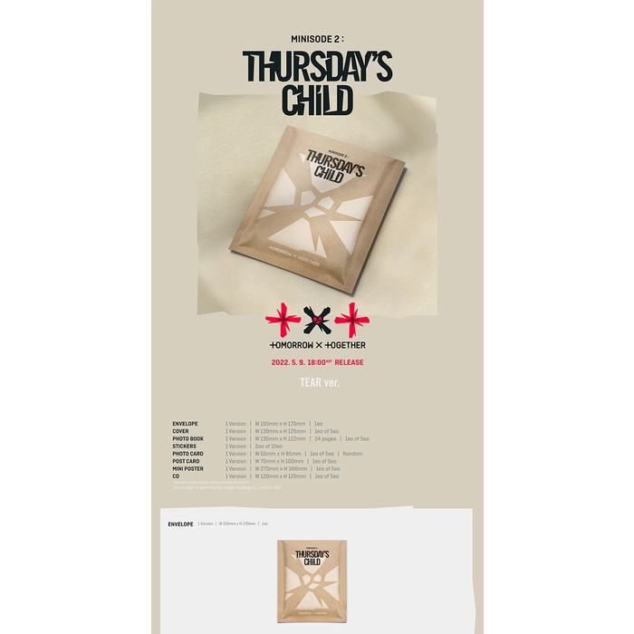 TXT - 4th Mini Album minisode 2: Thursday's Child (TEAR ver.)