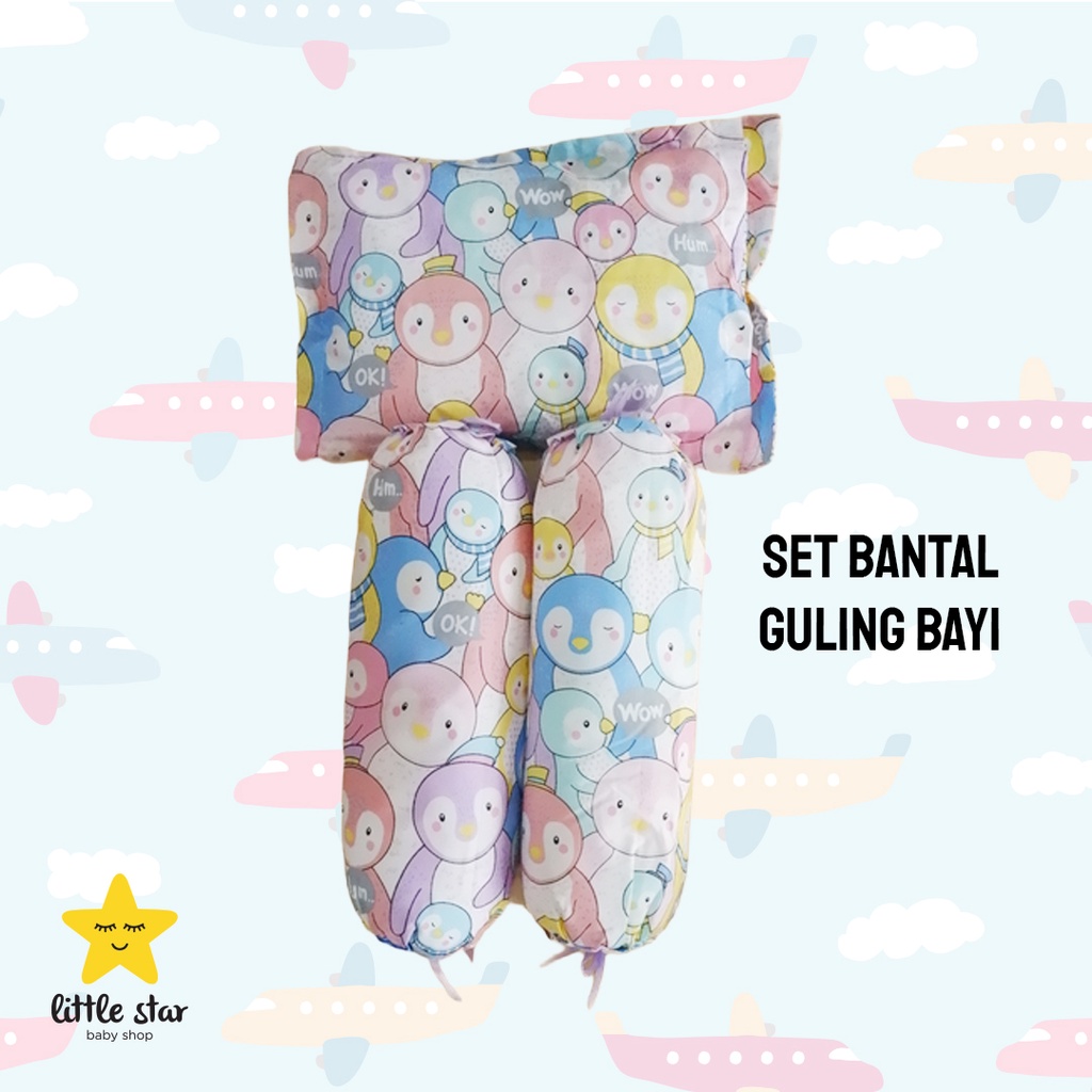 Okalin Baby - Set Bantal Guling Bayi | Bantal Guling Set Baby