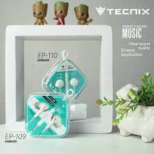 TECNIX EP-110 EARPHONE HEADSET CABLE LENGTH 1.2M ORIGINAL GARANSI RESMI
