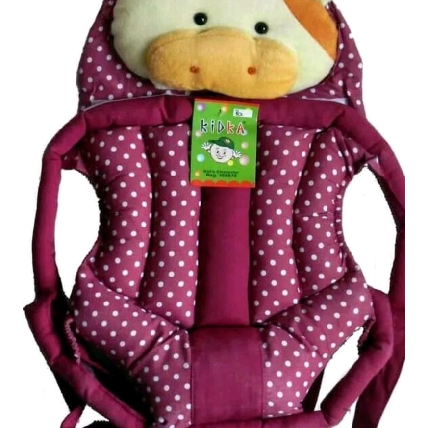 GENDONGAN BAYI DEPAN KIDKA BONEKA-GENDONGAN BAYI RANSEL 2 IN 1-GENDONGAN BAYI DEPAN KIDKA TULANG