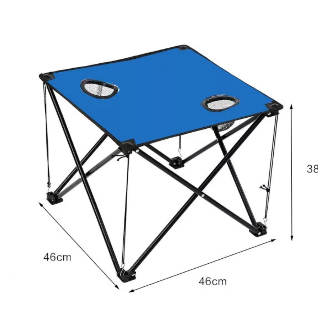 Set Kursi Lipat Folding Chair Fold Table Meja Camping Memancing Piknik Outdoor ZHZY-1 DR88