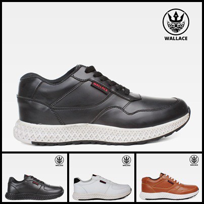 SEPATU WALLACE TIGRI SNEAKERS PRIA CASUAL SPORT ORIGINAL SIZE 39-43