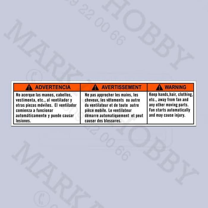 Stiker / Sticker Suzuki Warning Fan