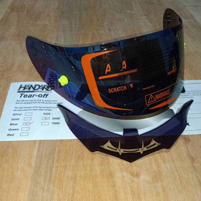 Paket Flat visor + TOPost + Spoiler KYT RC7 KYT R10 KYT K2RIDER K2R