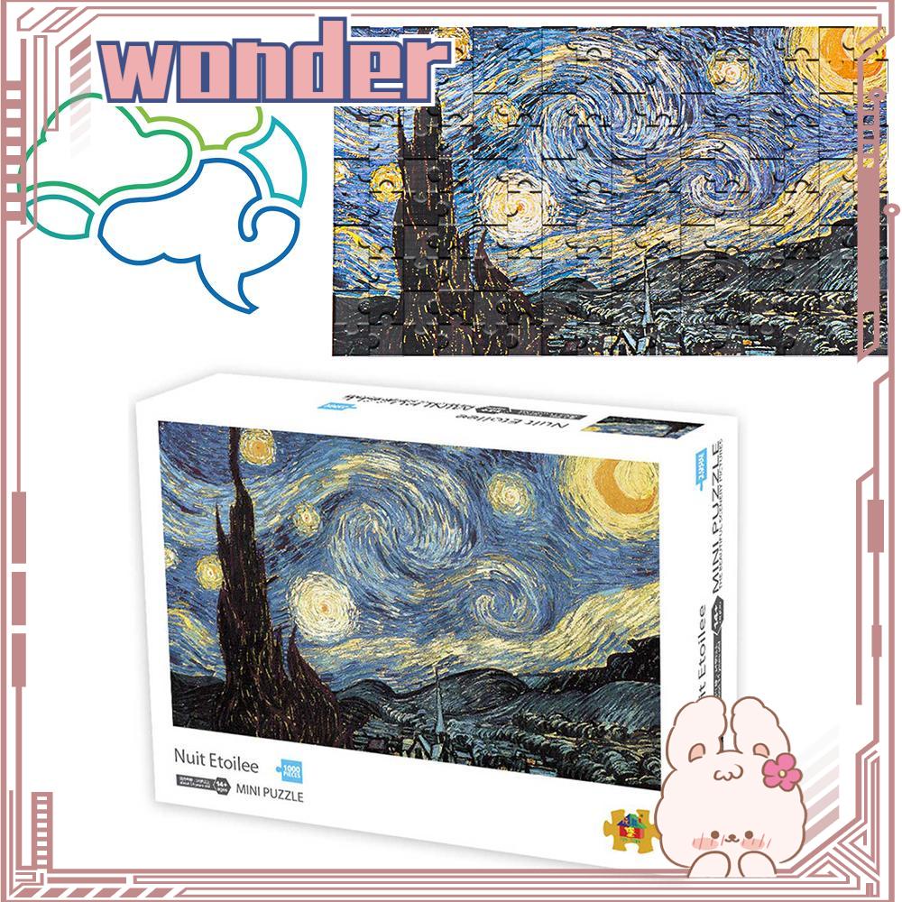 Wonderful 1000Pcs Puzzle Jigsaw Model Decompression untuk Dekorasi Rumah